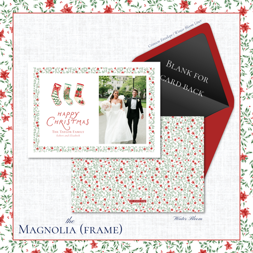 Load image 1 in gallery view. Magnolia Holiday Card | Horizontal | Frame