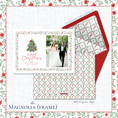 Load image 1 in gallery view. Magnolia Holiday Card | Horizontal | Frame
