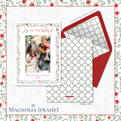Load image 1 in gallery view. Magnolia Holiday Card | Vertical | Frame