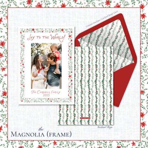 Load image 1 in gallery view. Magnolia Holiday Card | Vertical | Frame