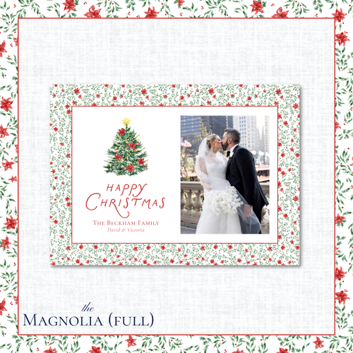 Load image 1 in gallery view. Magnolia Holiday Card | Horizontal | Full