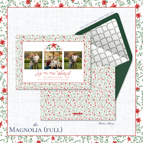 Load image 1 in gallery view. Magnolia Holiday Card | Horizontal | Full