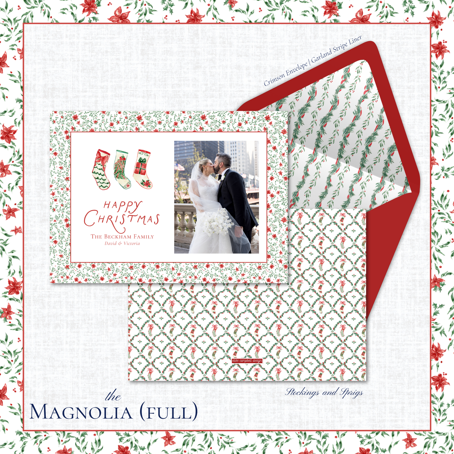 Magnolia Holiday Card | Horizontal | Full
