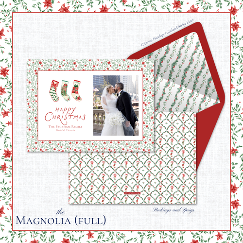 Load image 1 in gallery view. Magnolia Holiday Card | Horizontal | Full