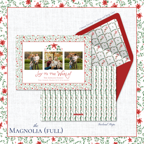 Load image 1 in gallery view. Magnolia Holiday Card | Horizontal | Full
