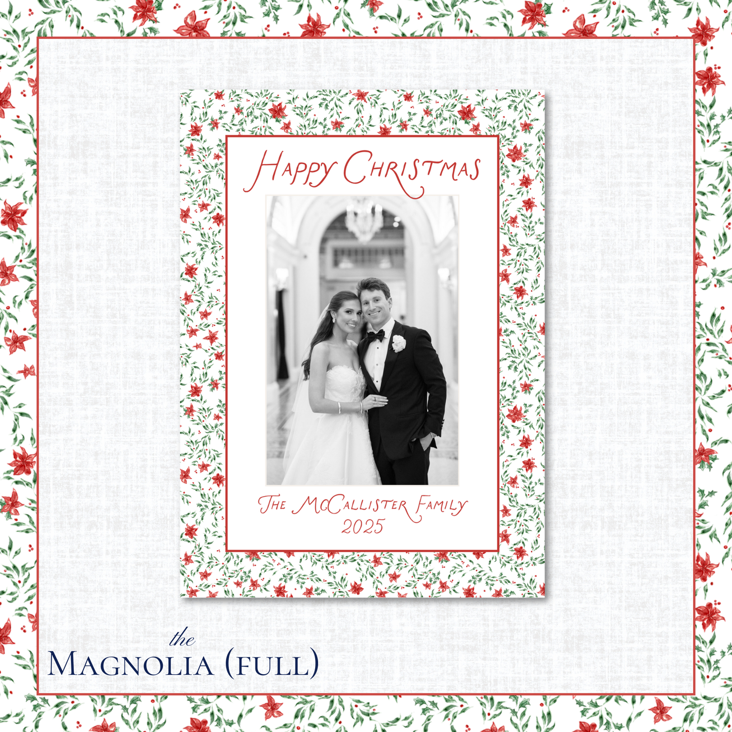 Magnolia Holiday Card | Vertical | Full