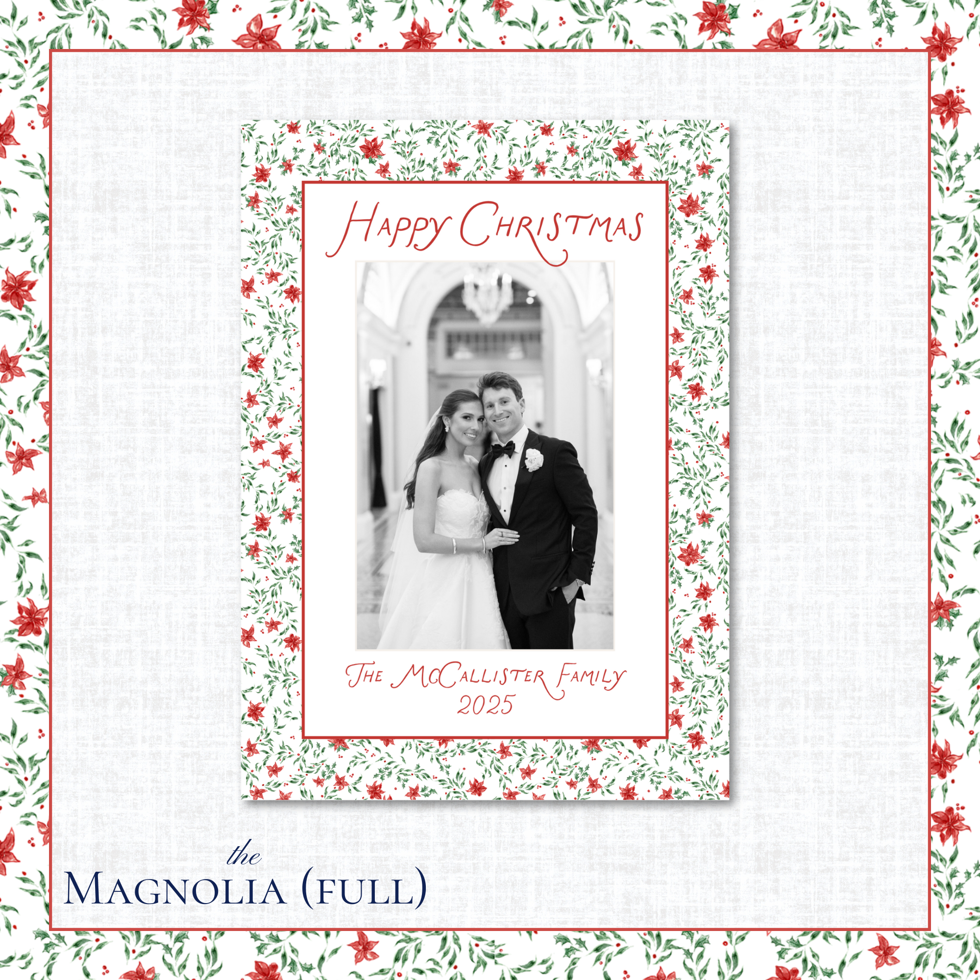Magnolia Holiday Card | Vertical | Full
