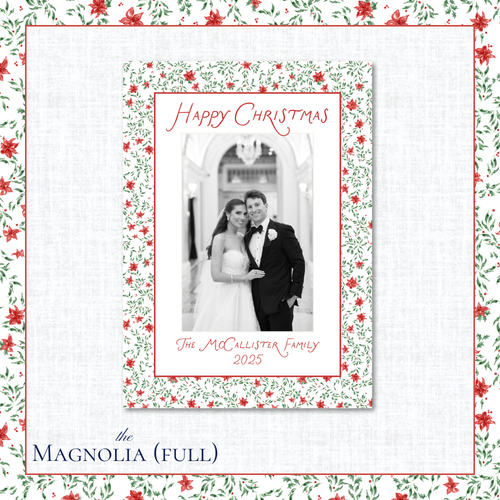 Load image 1 in gallery view. Magnolia Holiday Card | Vertical | Full