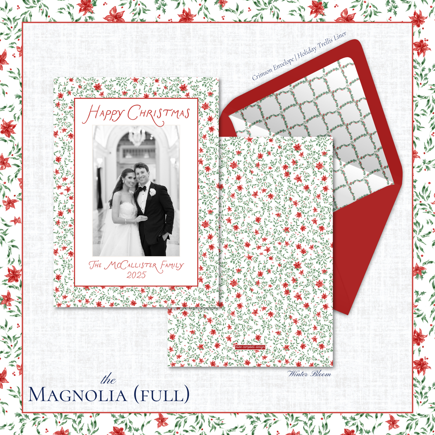 Magnolia Holiday Card | Vertical | Full