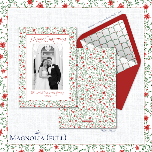 Load image 1 in gallery view. Magnolia Holiday Card | Vertical | Full