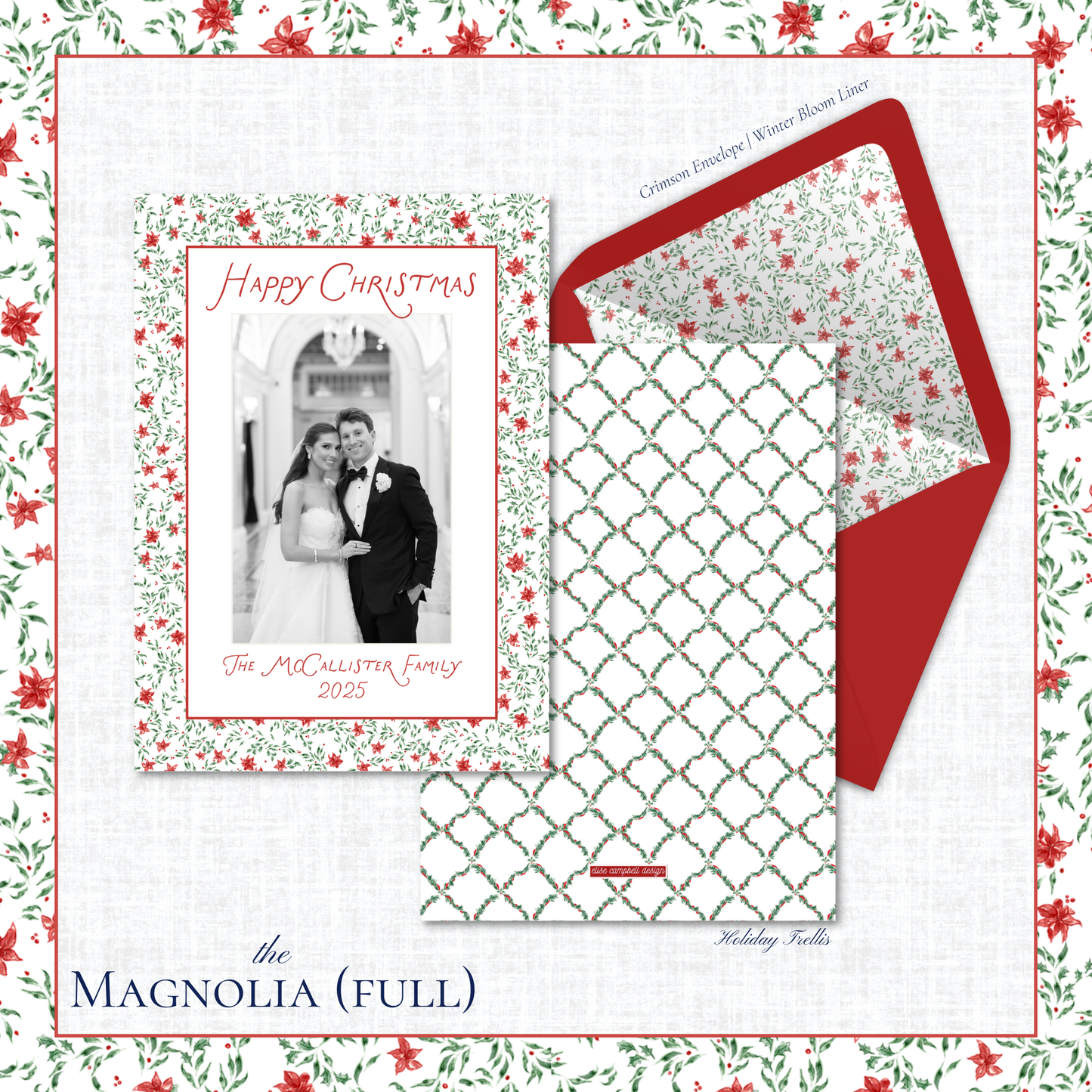 Magnolia Holiday Card | Vertical | Full