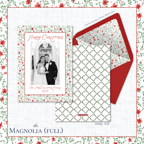 Load image 1 in gallery view. Magnolia Holiday Card | Vertical | Full