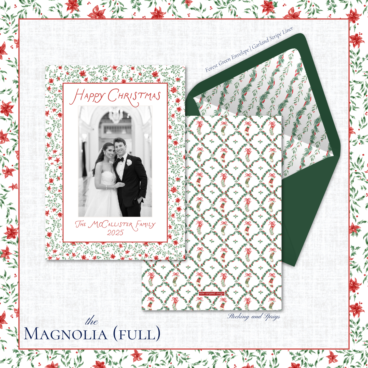 Magnolia Holiday Card | Vertical | Full