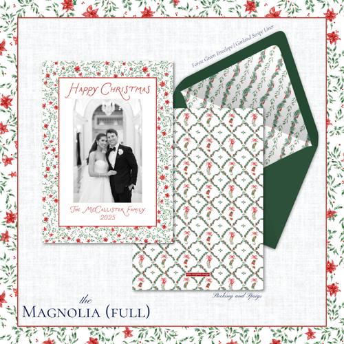 Load image 1 in gallery view. Magnolia Holiday Card | Vertical | Full