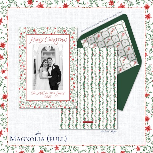 Load image 1 in gallery view. Magnolia Holiday Card | Vertical | Full