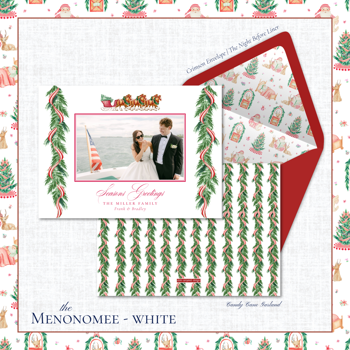 Menonomee Holiday Card | Horizontal | Horse