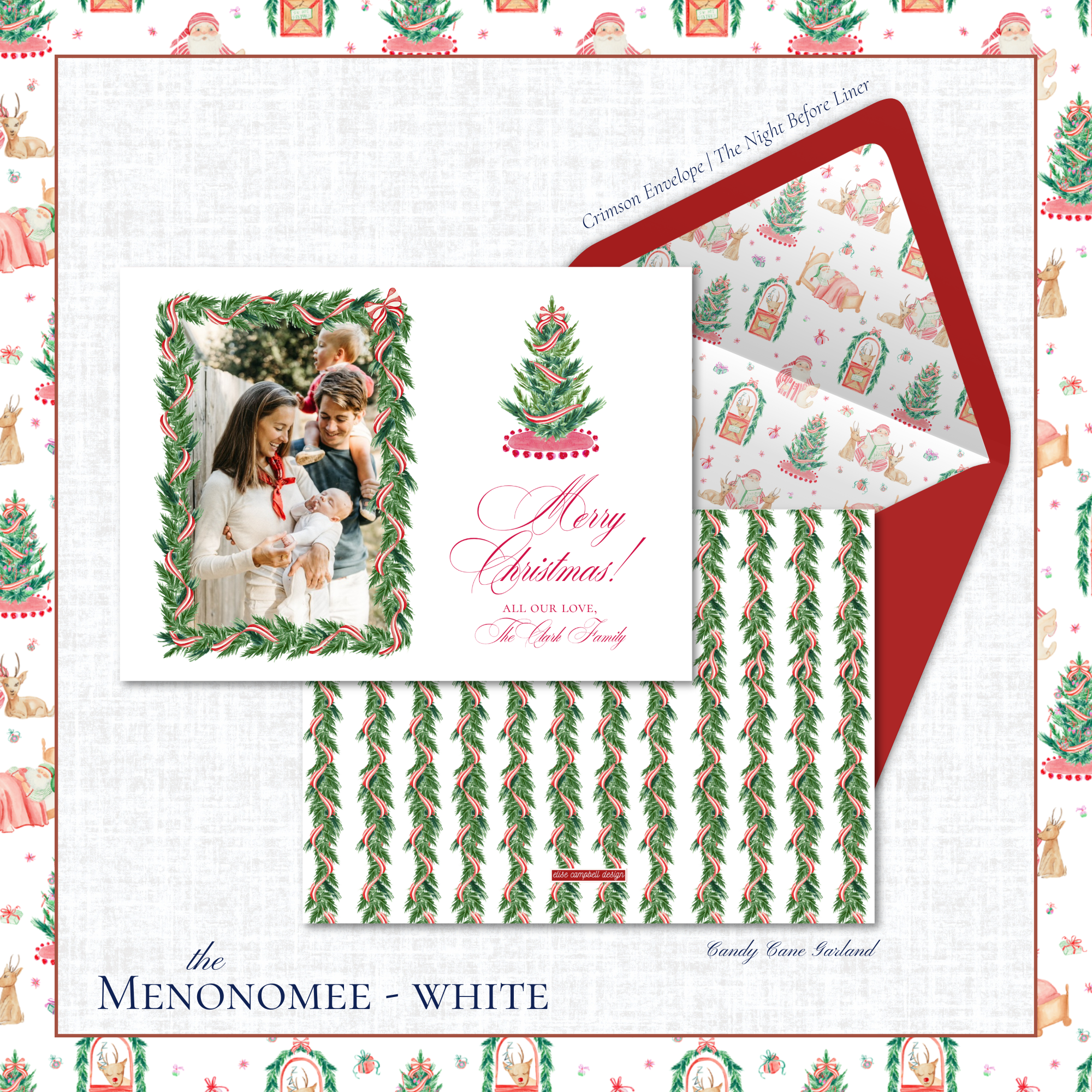 Menonomee Holiday Card | Horizontal | Tree