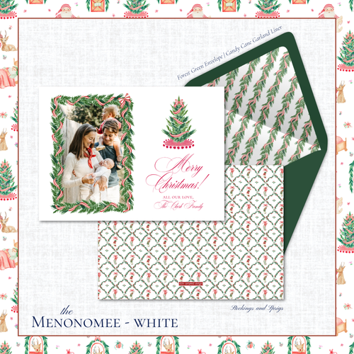 Load image 1 in gallery view. Menonomee Holiday Card | Horizontal | Tree