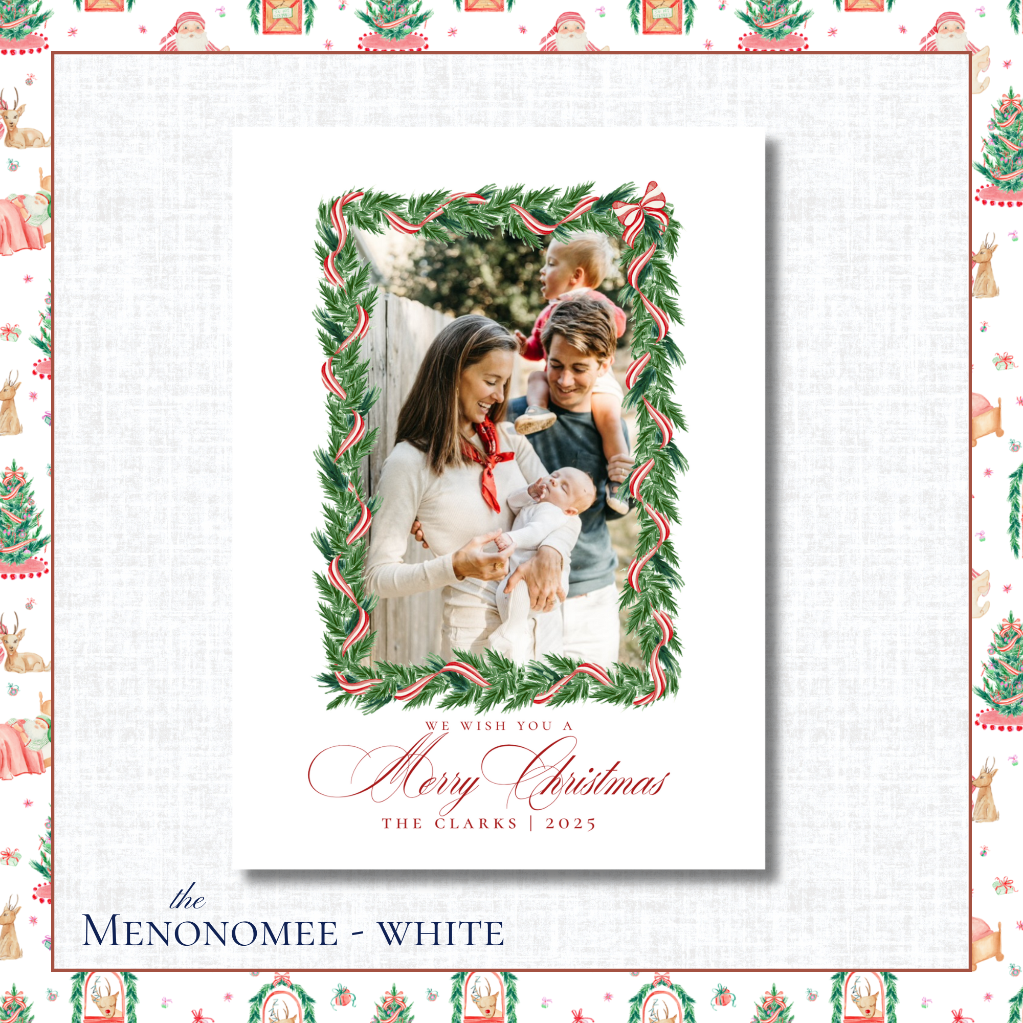 Menonomee Holiday Card | Vertical