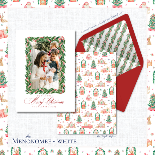 Load image 1 in gallery view. Menonomee Holiday Card | Vertical