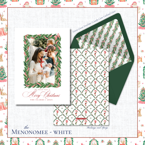 Load image 1 in gallery view. Menonomee Holiday Card | Vertical