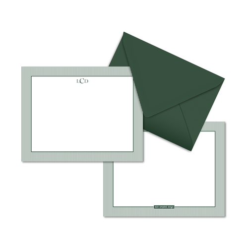 Load image 1 in gallery view. Cambridge Stripe Notecards