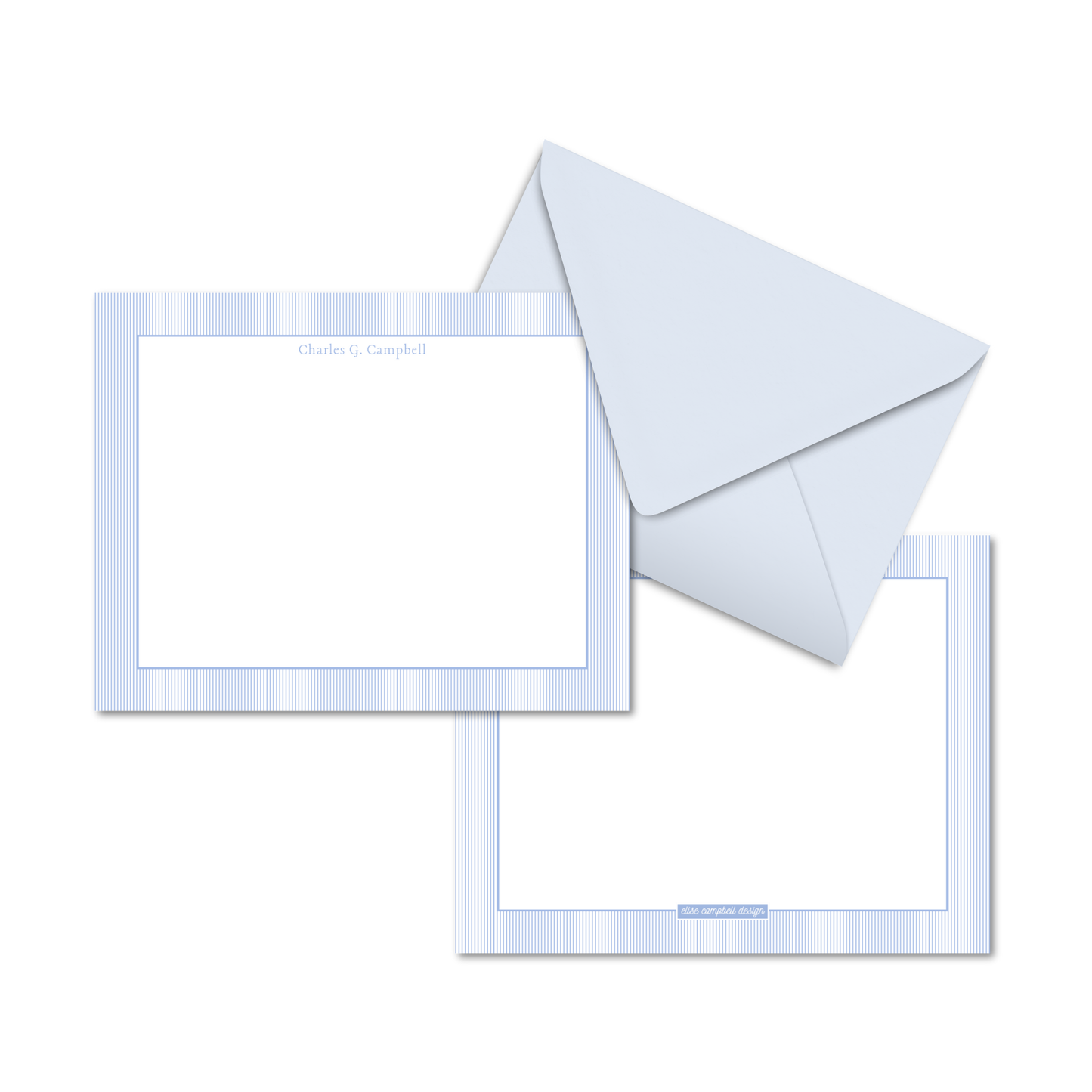 Cambridge Stripe Notecards