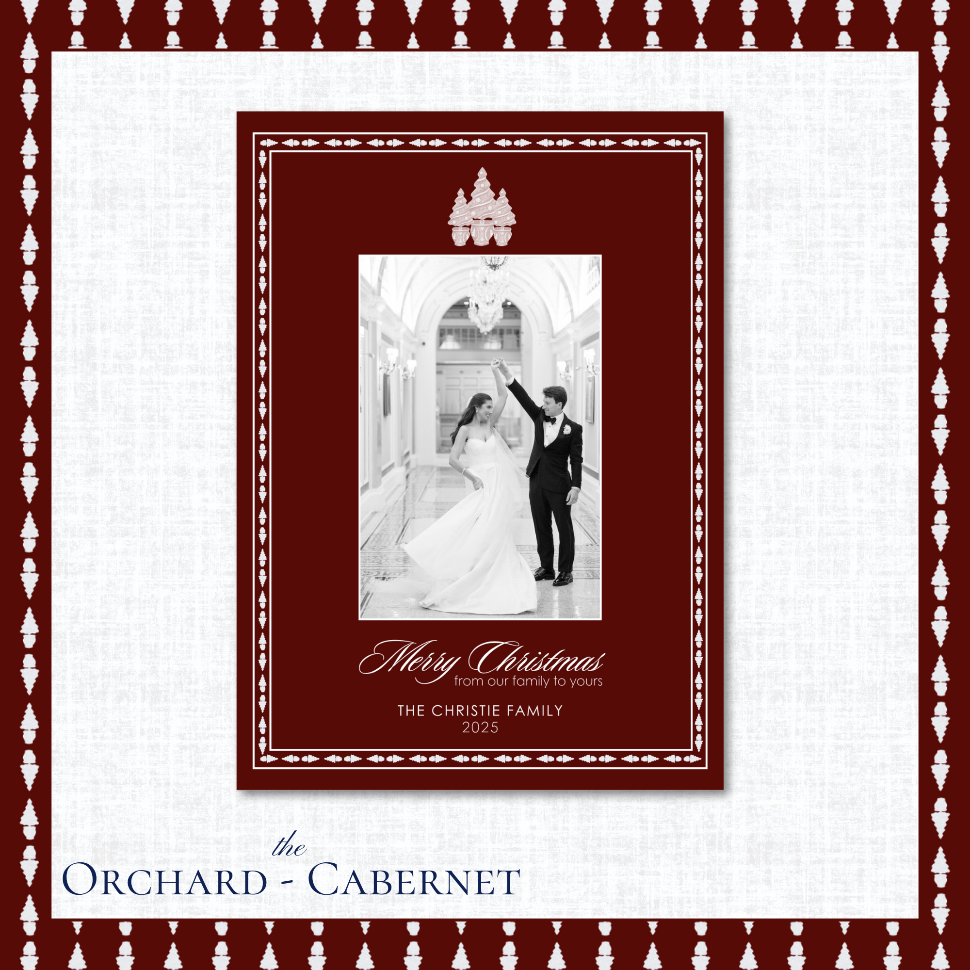 Orchard Holiday Card | Vertical | Cabernet
