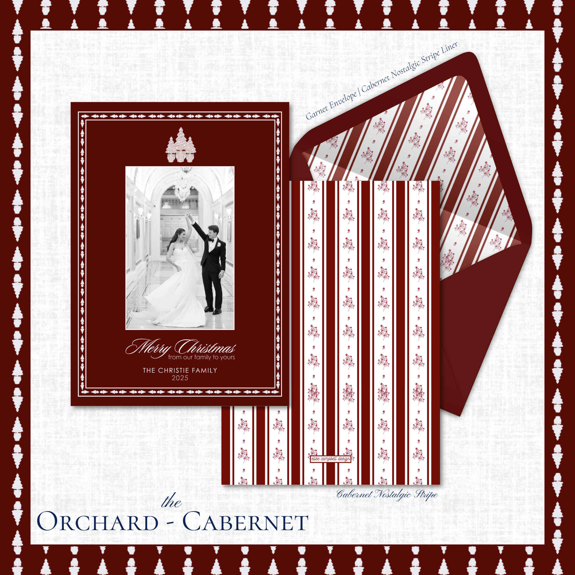 Orchard Holiday Card | Vertical | Cabernet