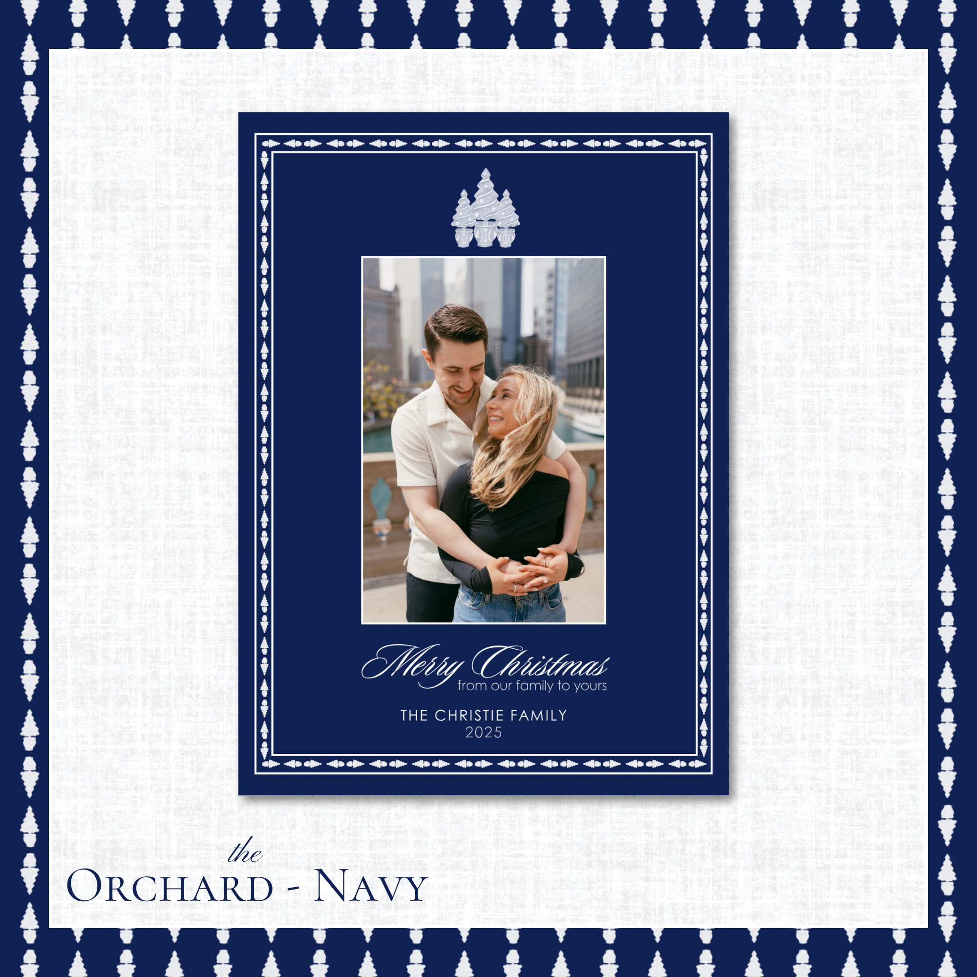 Orchard Holiday Card | Vertical | Navy