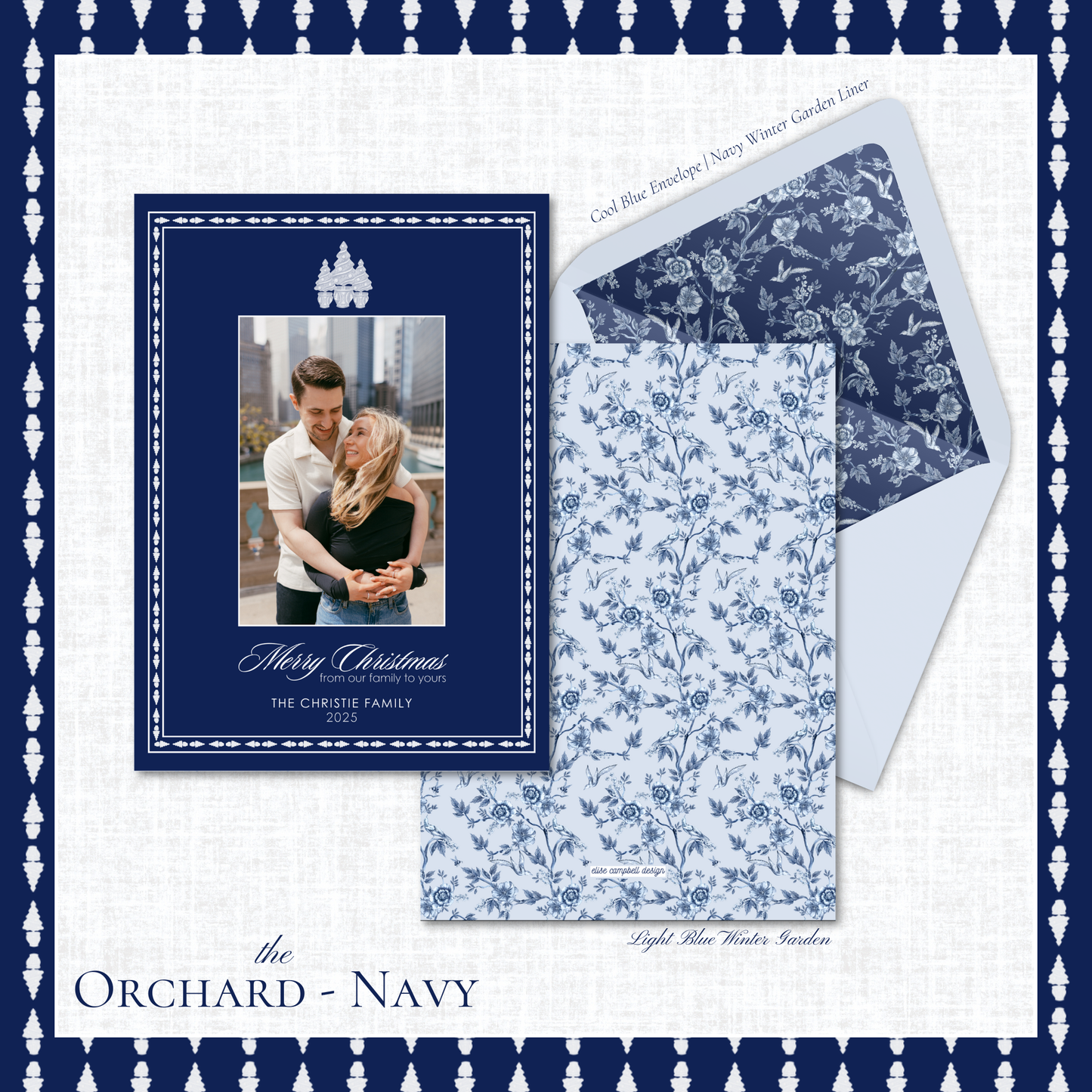Orchard Holiday Card | Vertical | Navy