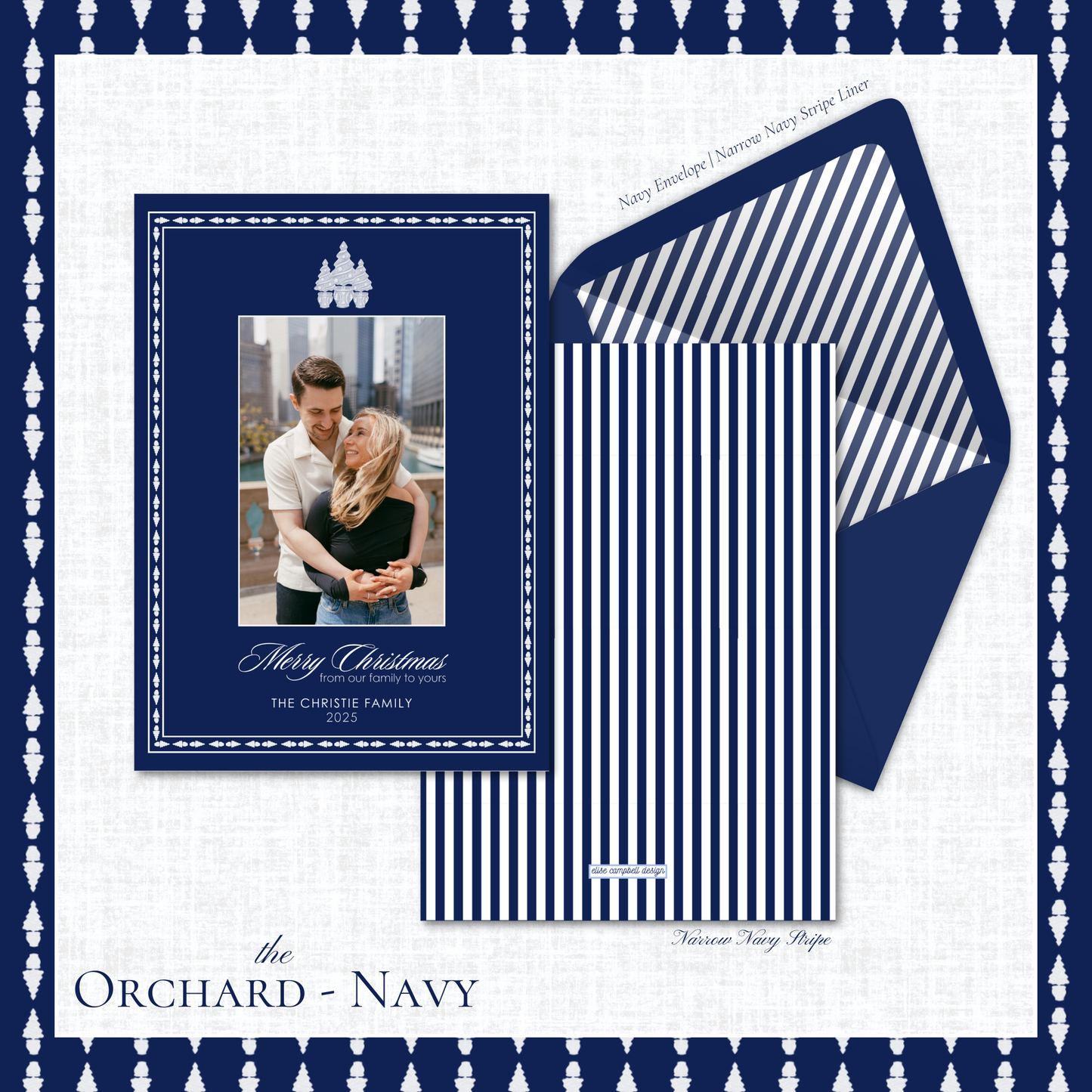Orchard Holiday Card | Vertical | Navy