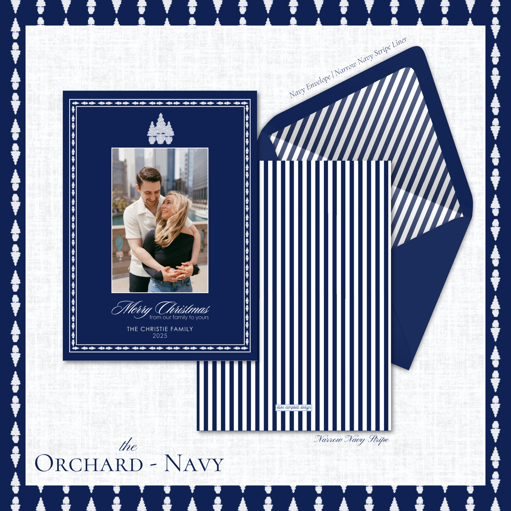 Orchard Holiday Card | Vertical | Navy