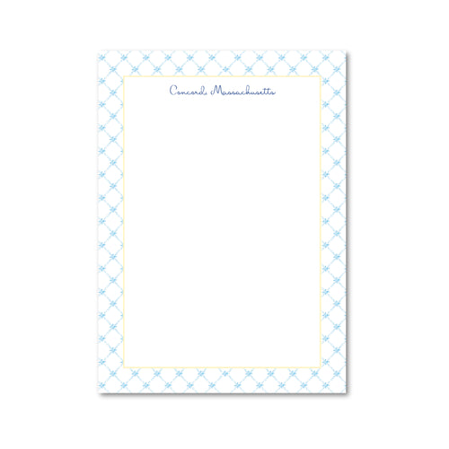 Load image 1 in gallery view. Ravello Trellis | Custom 5x7 Notepad