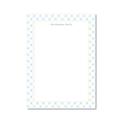 Load image 1 in gallery view. Ravello Trellis | Custom 5x7 Notepad