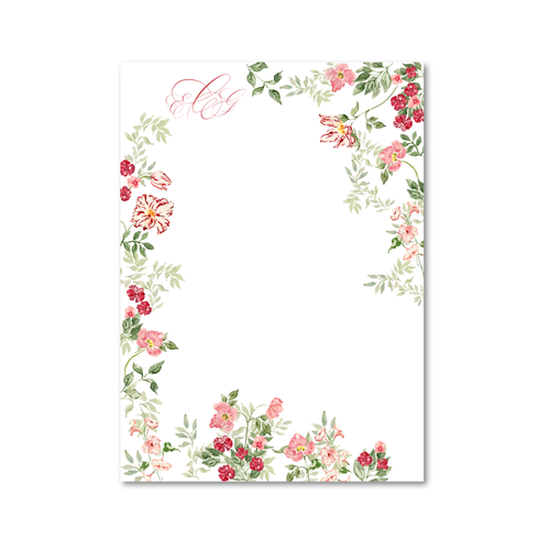 Load image 1 in gallery view. Rose Garden | Custom 5x7 Notepad