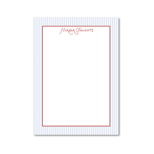 Load image 1 in gallery view. Sconset Stripes | Custom 5x7 Notepad