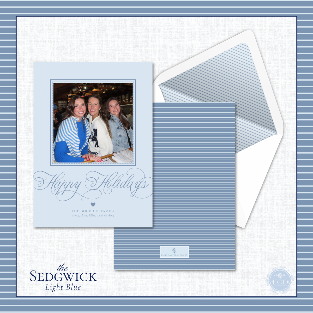 Sedgwick Holiday Card  | Vertical