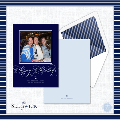 Load image 1 in gallery view. Sedgwick Holiday Card  | Vertical