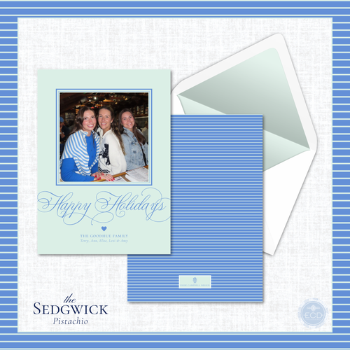 Load image 1 in gallery view. Sedgwick Holiday Card  | Vertical
