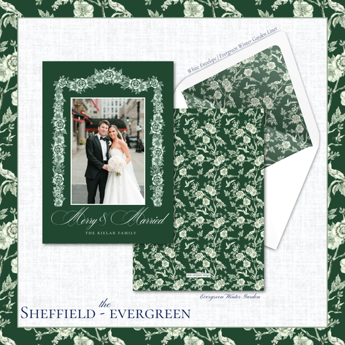 Load image 1 in gallery view. Sheffield Holiday Card | Vertical | Evergreen