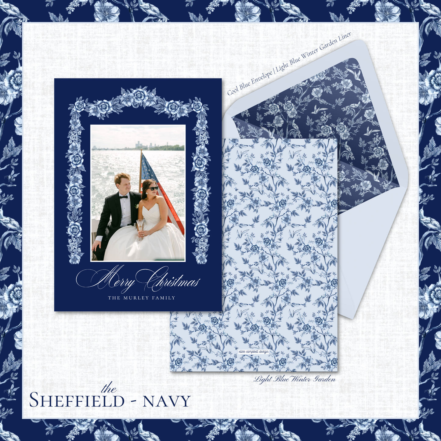 Sheffield Holiday Card | Vertical | Navy