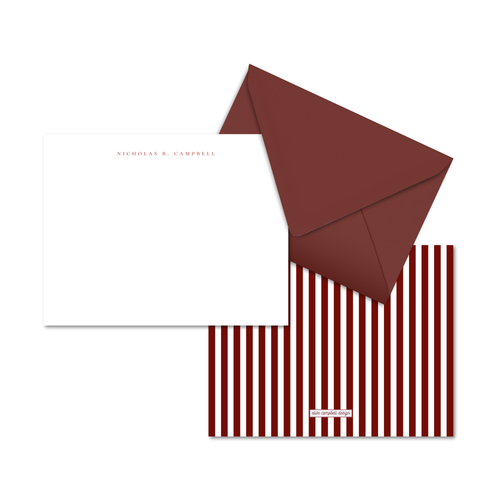 Load image 1 in gallery view. Simple Stripe Notecards