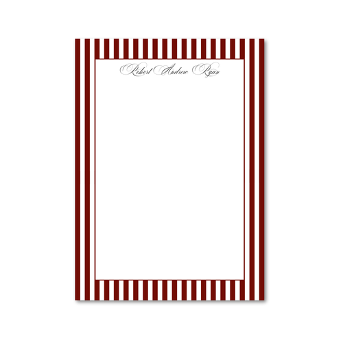 Load image 1 in gallery view. Simple Stripe | 5x7 Custom Notepads