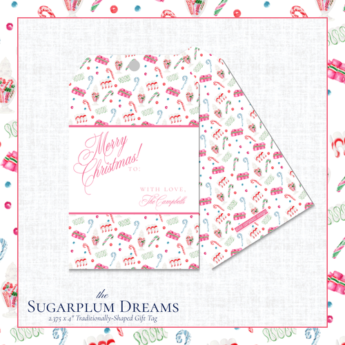 Load image 1 in gallery view. Sugarplum Dreams Gift Tag - Traditional