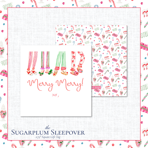 Load image 1 in gallery view. Sugarplum Sleepover Gift Tag