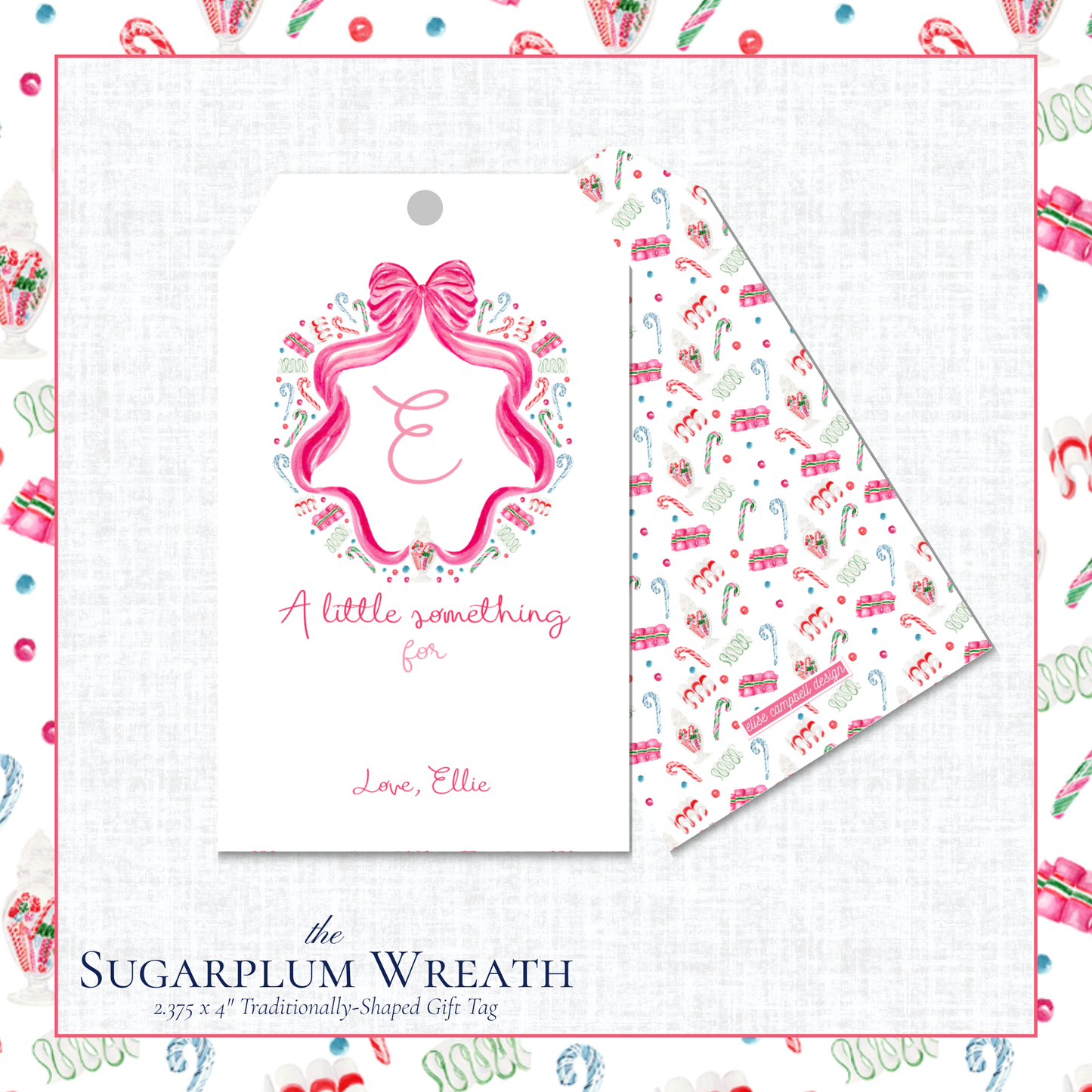Sugarplum Wreath Gift Tag