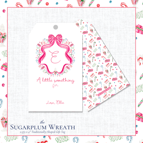Load image 1 in gallery view. Sugarplum Wreath Gift Tag