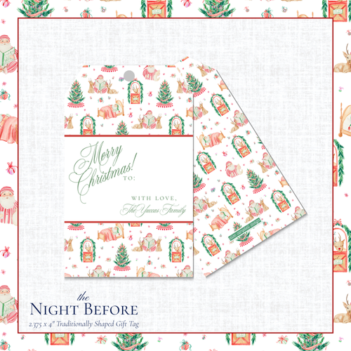Load image 1 in gallery view. The Night Before Gift Tag