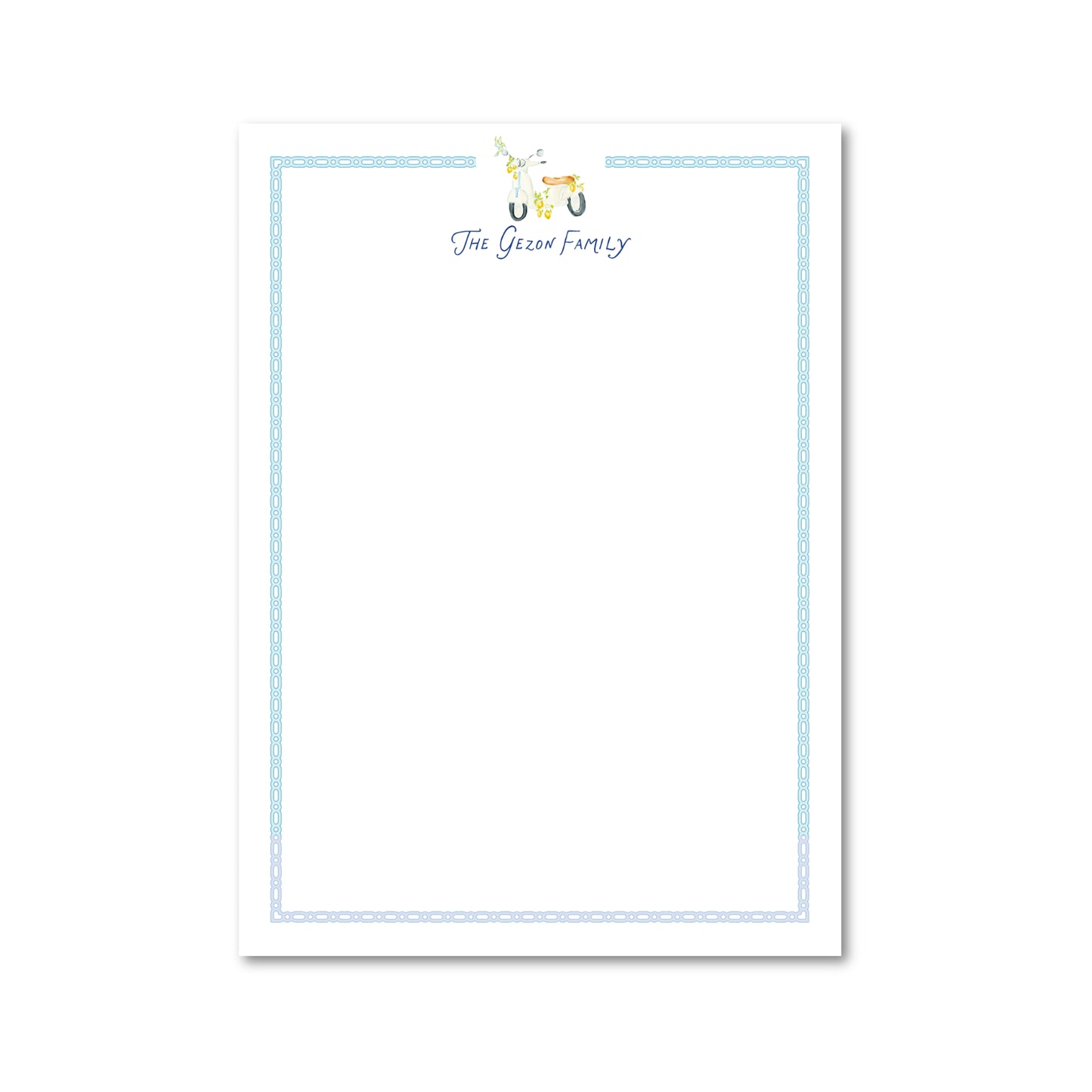 Vespa & Limoni | Custom 5x7 Notepad